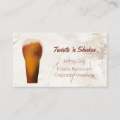 Beer Glass Bartender, Mixologist Business Card Visitekaartje (Voorkant)