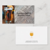 Beer Glass | Brouwerij | Rustisch Visitekaartje (Voorkant / Achterkant)