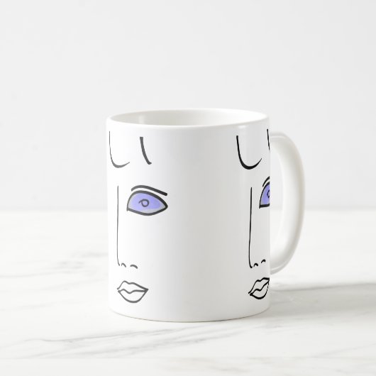 Beer Glass Eyes. Koffiemok (Voorkant rechts)