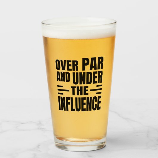 Beer Glass Golf Par Glas (Voorkant gevuld)