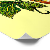 Beer Glass & Hop met Tekst Poster (Hoek)