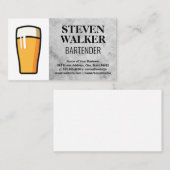 Beer Glass Logo Afsprakenkaartje (Voorkant / Achterkant)