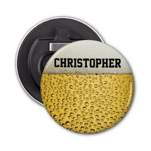 Beer Glass Personaliseren Button Flesopener