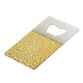 Beer Glass Personaliseren Creditkaart Flessenopener (Achterkant Gekanteld)