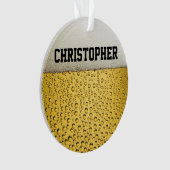 Beer Glass Personaliseren Ornament (voorkant)