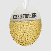 Beer Glass Personaliseren Ornament (voorkant)