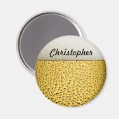 Beer Glass Persoonlijke foto Magneet (Voorkant / Achterkant)