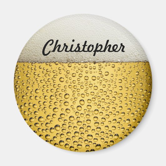 Beer Glass Persoonlijke foto Magneet (Voorkant)