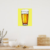 Beer Glass Poster (Keuken)