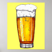 Beer Glass Poster (Voorkant)