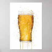 Beer Glass Poster (Voorkant)