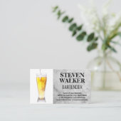 Beer Glass Pour Afsprakenkaartje (Staand voorkant)