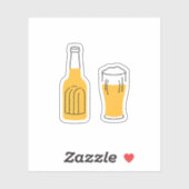Beer Glass Sticker (Vel)