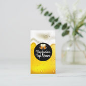 Beer Glass Toast Logo | brouwerij Visitekaartje (Staand voorkant)