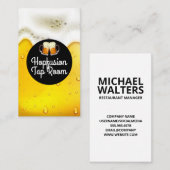 Beer Glass Toast Logo | brouwerij Visitekaartje (Voorkant / Achterkant)