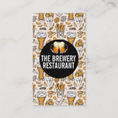 Beer Glass Toast Logo | Brouwerijpictogrammen Visitekaartje (Voorkant)