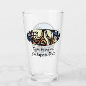 Beer Glass Tribal Polar Beer Glass Gepersonaliseer Glas (Achterkant)