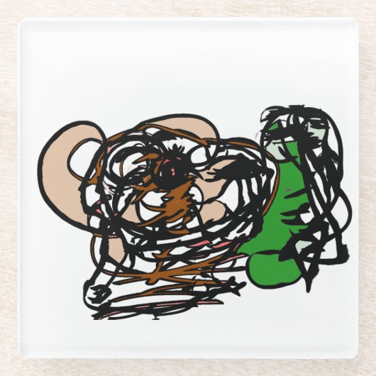 Beer Glazen Onderzetter (Voorkant)