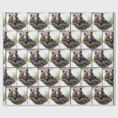 Beer glimlachen cadeaupapier (Vlak)