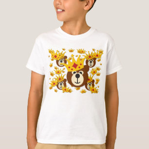 Beer glimlachen met kuit t-shirt