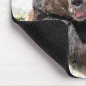 Beer glimlachen muismat (Hoek)