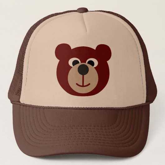 Beer glimlachen trucker pet (Voorkant)