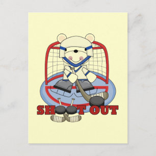 Beer Goalie Shoot Out Hockey Tshirts en Gifts Briefkaart
