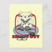 Beer Goalie Shoot Out Hockey Tshirts en Gifts Briefkaart (Voorkant)