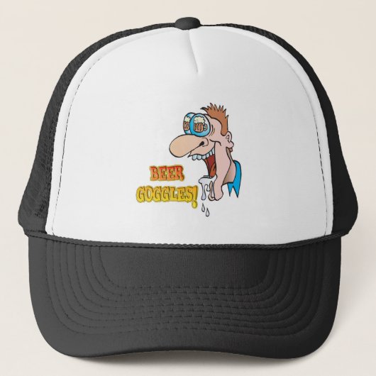 BEER GOGGLES grappig drink ontwerp Trucker Pet (Voorkant)