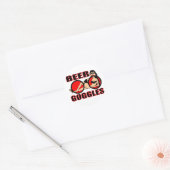 BEER GOGGLES RONDE STICKER (Envelop)