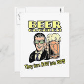 Beer Goggles - ze veranderen BOW in WOW Briefkaart (Voorkant / Achterkant)