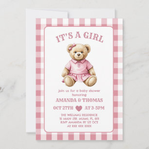 Beer Golf Meisje Baby Shower Uitnodiging