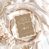 Beer golvende Lijst hand getrokken eenvoudig Baby Bedankkaart