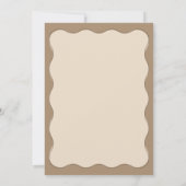 Beer golvende Lijst hand getrokken eenvoudig Baby  Bedankkaart (Achterkant)
