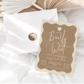 Beer golvende Lijst hand getrokken eenvoudig Baby Kaart