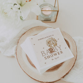 Beer gouden ballonnen Baby shower Servet