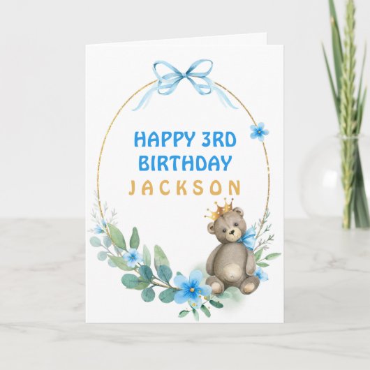 Beer gouden kroon kaart (Voorkant)