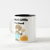 Beer Grandpas Boerderij Hand  Tweekleurige Koffiemok (Voorkant links)