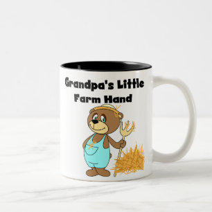 Beer Grandpas Boerderij Hand Tweekleurige Koffiemok