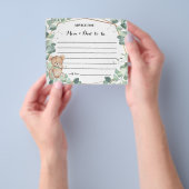 Beer Greenery Advice for Mam-to-be Shower Card Flyer (Hand)