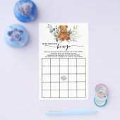 Beer Greenery Baby shower Bingo Game Kaart (Enkel)