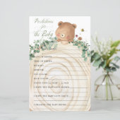 Beer Greenery Baby Voorspellingen & wensen voor Ba (Staand voorkant)