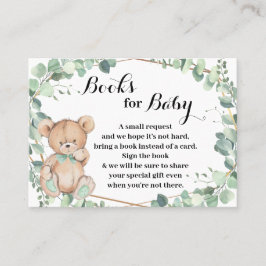 Beer Greenery Breng een Baby shower-kaart voor boe Plaatskaartje