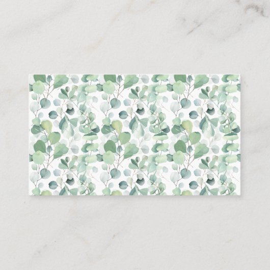 Beer Greenery Diaper Raffle Ticket Shower Card (Achterkant)