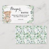 Beer Greenery Diaper Raffle Ticket Shower Card (Voorkant / Achterkant)