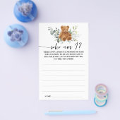 Beer Greenery die ik Baby shower Game Kaart (Enkel)