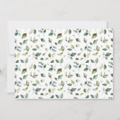 Beer Greenery Eucalyptus Baby shower Kaart (Achterkant)