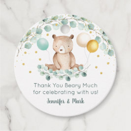 Beer Greenery Gold Baby shower Hartelijk dank Bedankjes Labels