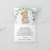 Beer Greenery Gold Baby shower Hartelijk dank Bedankkaart (Binnen)