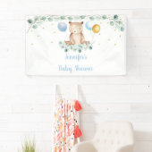 Beer Greenery Gold Blue Boy Baby shower Spandoek (Insitu)